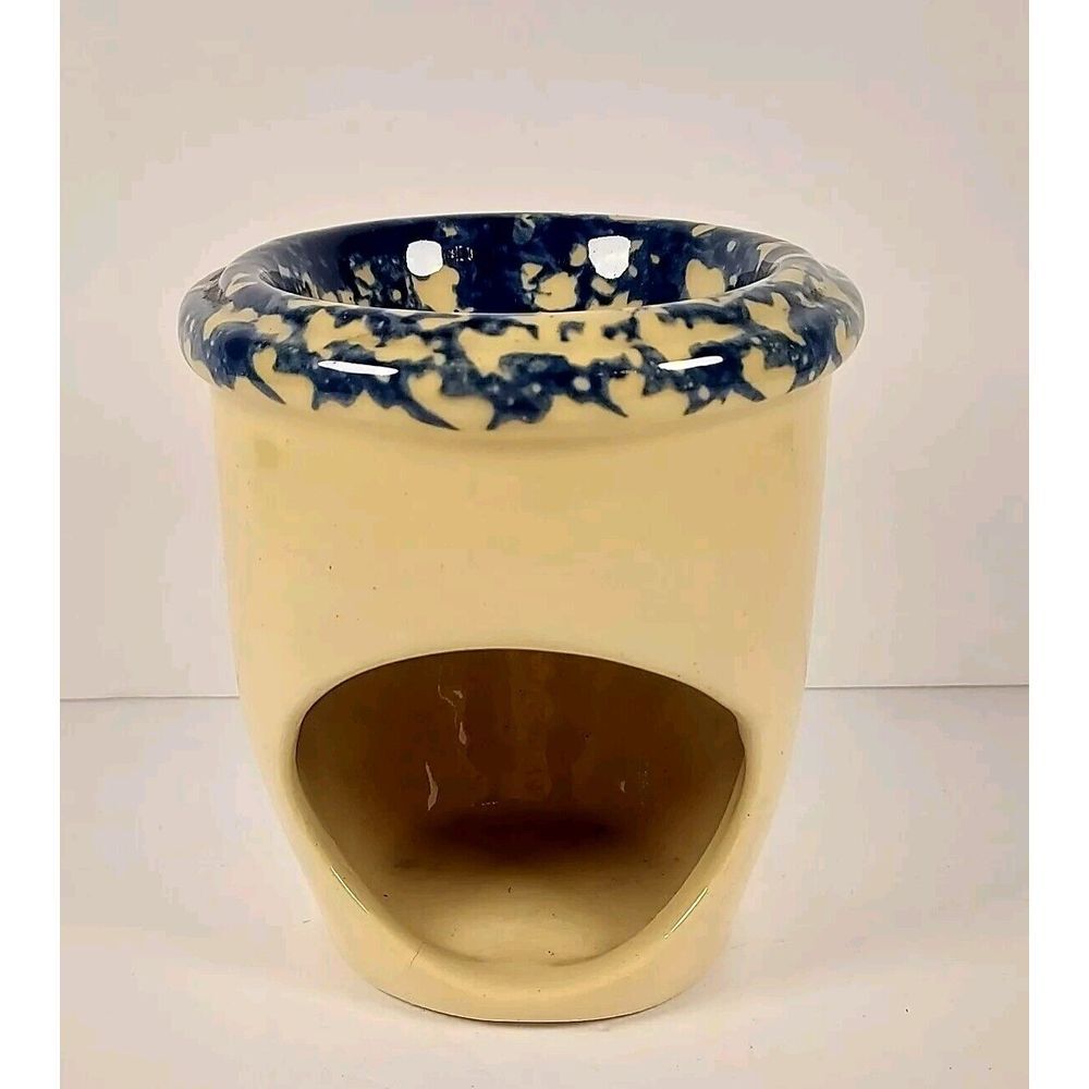 Alpine Pottery Roseville Ohio 1998, Candle Wax Warmer with Floral Design 9D3‎